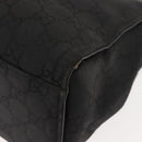 GUCCI Bamboo GG Canvas Hand Bag Black Silver 002 1010 3754 Auth BA7280-16