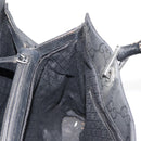 GUCCI Bamboo GG Canvas Hand Bag Black Silver 002 1010 3754 Auth BA7280-19