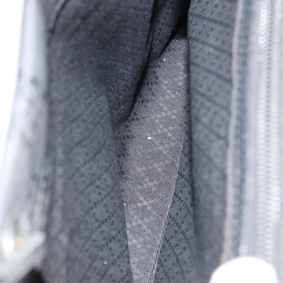 GUCCI Bamboo GG Canvas Hand Bag Black Silver 002 1010 3754 Auth BA7280