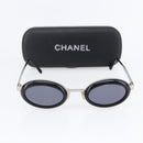 CHANEL Sunglasses plastic Black CC Auth BA7282-11