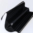 CHANEL Long Wallet Leather Gold Silver CC Auth BA7285-9