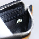 CHANEL Long Wallet Leather Gold Silver CC Auth BA7285-12