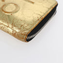 CHANEL Long Wallet Leather Gold Silver CC Auth BA7285-7