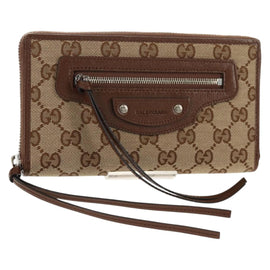 GUCCI GG Canvas GUCCI x BALENCIAGA Collaboration Wallet 681710 Auth BA7286M