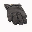 GUCCI Lovely Gloves Leather Black Auth BA7287V-8