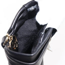 GUCCI Lovely Gloves Leather Black Auth BA7287V-10