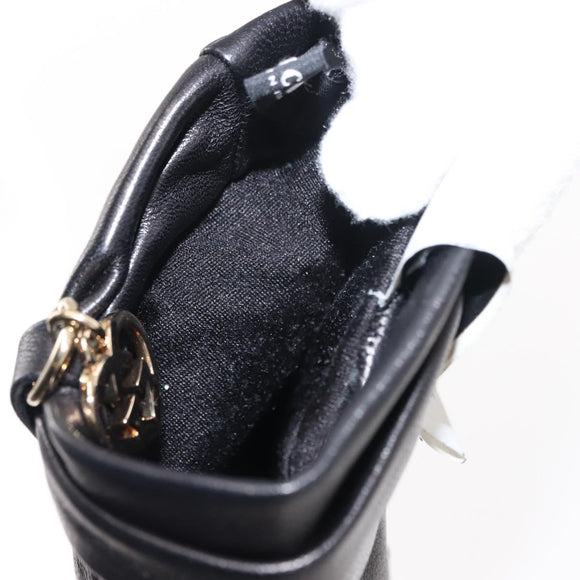 GUCCI Lovely Gloves Leather Black Auth BA7287V