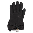 GUCCI Lovely Gloves Leather Black Auth BA7287V-2