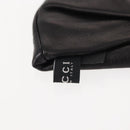 GUCCI Lovely Gloves Leather Black Auth BA7287V-4