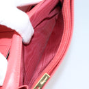 Salvatore Ferragamo Vala Long Wallet Leather Orange Gold Auth BA7289V-22