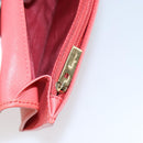 Salvatore Ferragamo Vala Long Wallet Leather Orange Gold Auth BA7289V-10