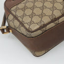 GUCCI GG Supreme Web Sherry Line Bag PVC Beige Gold 001 56 0860 Auth BA729-12