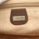 GUCCI GG Supreme Web Sherry Line Bag PVC Beige Gold 001 56 0860 Auth BA729-17