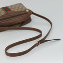 GUCCI GG Supreme Web Sherry Line Bag PVC Beige Gold 001 56 0860 Auth BA729-8