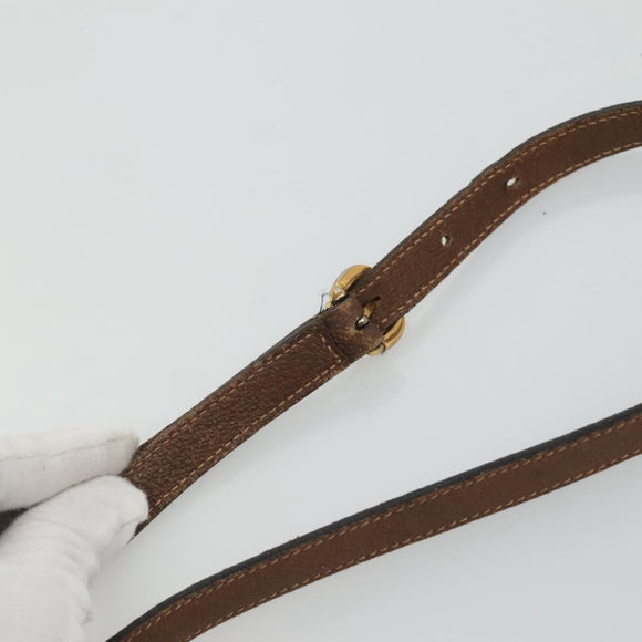 GUCCI GG Supreme Web Sherry Line Bag PVC Beige Gold 001 56 0860 Auth BA729