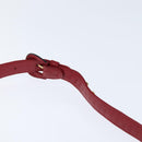 CHANEL Matelasse Waist Bag Lamb Skin Red Gold CC Auth BA7291-8