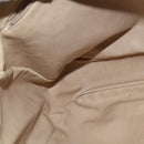 CHANEL Chain V Stitch Shoulder Bag Lamb Skin Beige Gold CC Auth BA7292-20