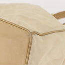 CHANEL Matelasse Chain Shoulder Bag Canvas Beige Gold CC Auth BA7293-14