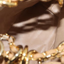 CHANEL Matelasse Chain Shoulder Bag Canvas Beige Gold CC Auth BA7293-11