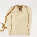 CHANEL Matelasse Chain Shoulder Bag Canvas Beige Gold CC Auth BA7293-3