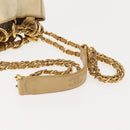 CHANEL Matelasse Chain Shoulder Bag Canvas Beige Gold CC Auth BA7293-7