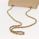 CHANEL Matelasse Chain Shoulder Bag Lamb Skin Beige Gold CC Auth BA7295-7