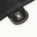 CHANEL Chain Matelasse Shoulder Bag Leather Black Silver CC Auth BA7297V-19