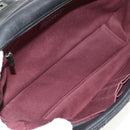 CHANEL Chain Matelasse Shoulder Bag Leather Black Silver CC Auth BA7297V-21