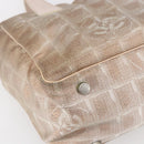 CHANEL New Travel Line Tote Bag Nylon Pink CC Auth BA7298-14