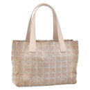 CHANEL New Travel Line Tote Bag Nylon Pink CC Auth BA7298-1