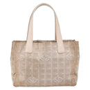 CHANEL New Travel Line Tote Bag Nylon Pink CC Auth BA7298-13