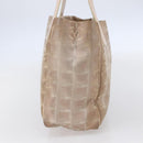 CHANEL New Travel Line Tote Bag Nylon Pink CC Auth BA7298-3