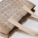 CHANEL New Travel Line Tote Bag Nylon Pink CC Auth BA7298-6