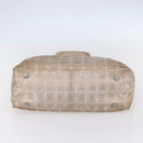 CHANEL New Travel Line Tote Bag Nylon Pink CC Auth BA7298-5