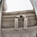 CHANEL New Travel Line Tote Bag Nylon Silver CC Auth BA7299-10