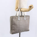 CHANEL New Travel Line Tote Bag Nylon Silver CC Auth BA7299-22