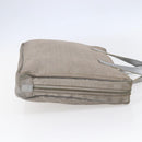 CHANEL New Travel Line Tote Bag Nylon Silver CC Auth BA7299-4