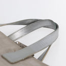 CHANEL New Travel Line Tote Bag Nylon Silver CC Auth BA7299-8