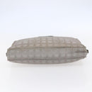 CHANEL New Travel Line Tote Bag Nylon Silver CC Auth BA7299-5