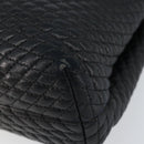 BALLY Hand Bag Leather Black Gold Auth BA7301-9