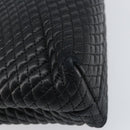 BALLY Hand Bag Leather Black Gold Auth BA7301-16