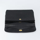 BALLY Hand Bag Leather Black Gold Auth BA7301-10