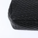 BALLY Chain Shoulder Bag Leather Black Gold Auth BA7302-15