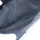 BALLY Chain Shoulder Bag Leather Black Gold Auth BA7302-22