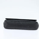 BALLY Chain Shoulder Bag Leather Black Gold Auth BA7302-5