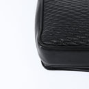 BALLY Chain Shoulder Bag Leather Black Gold Auth BA7303-16