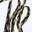 BALLY Chain Shoulder Bag Leather Black Gold Auth BA7303-8