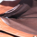 BALLY Tote Bag Leather Brown Gold Auth BA7304-19