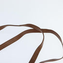 BALLY Tote Bag Leather Brown Gold Auth BA7304-8