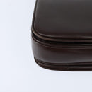 BALLY Shoulder Bag Leather Brown Gold Auth BA7305-16